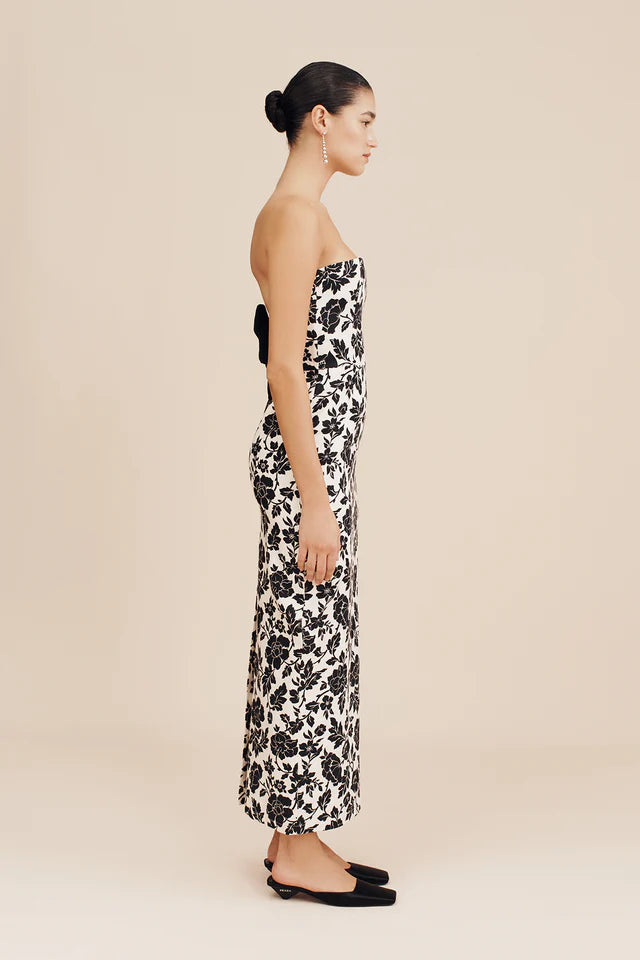 POSSE Dress Romeo Strapless Dress, Noir Bloom Soho-Boutique