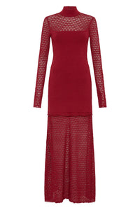 POSSE Dress Romy High Neck Dress, Chilli Soho-Boutique