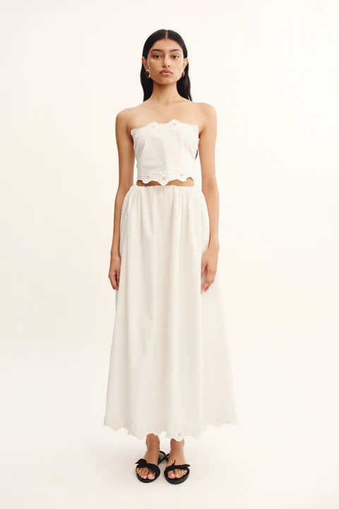 POSSE Skirt Antoinette Skirt, Vintage White Soho-Boutique