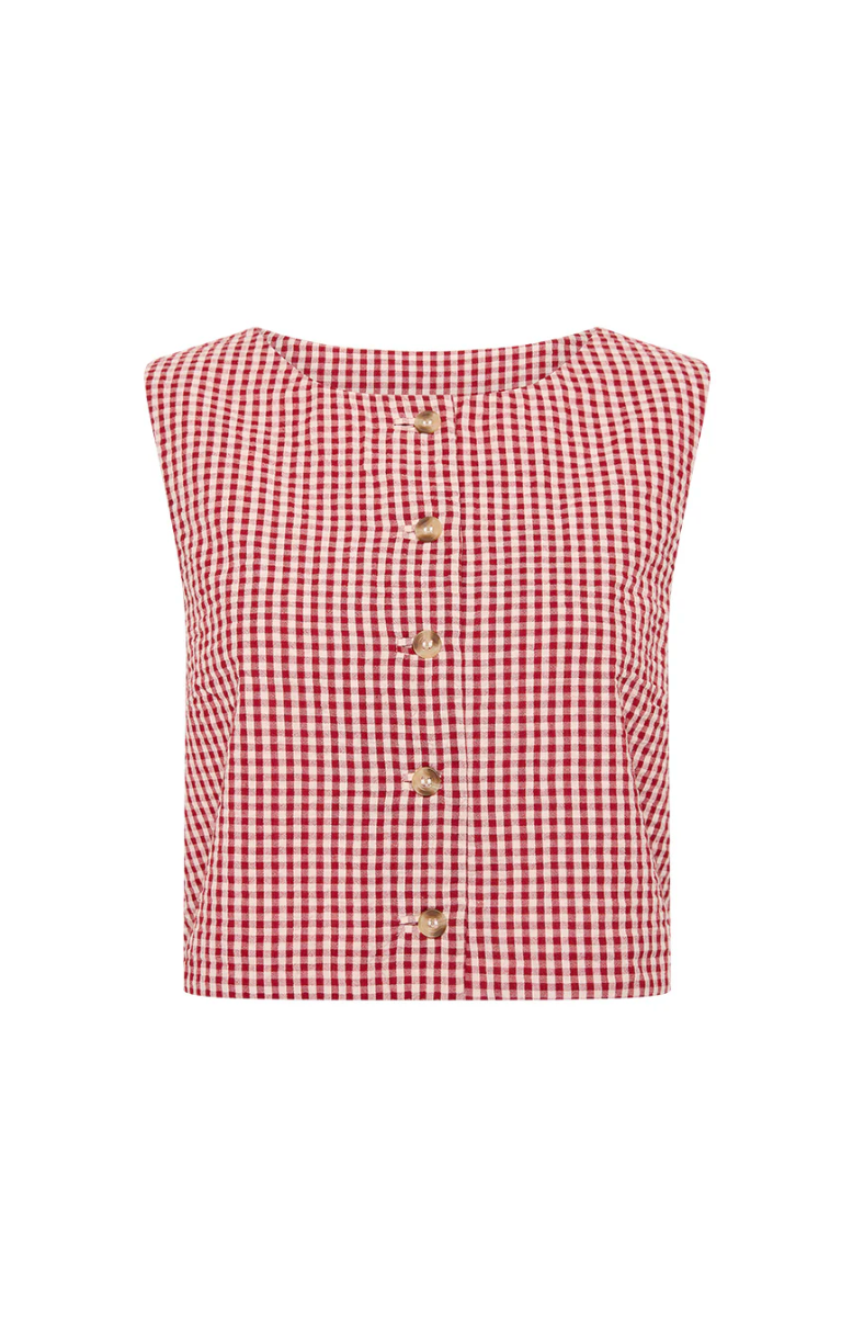 POSSE Top Rio Top, Red Gingham Soho-Boutique