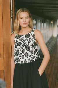 POSSE Top Romeo Top, Noir Bloom Soho-Boutique