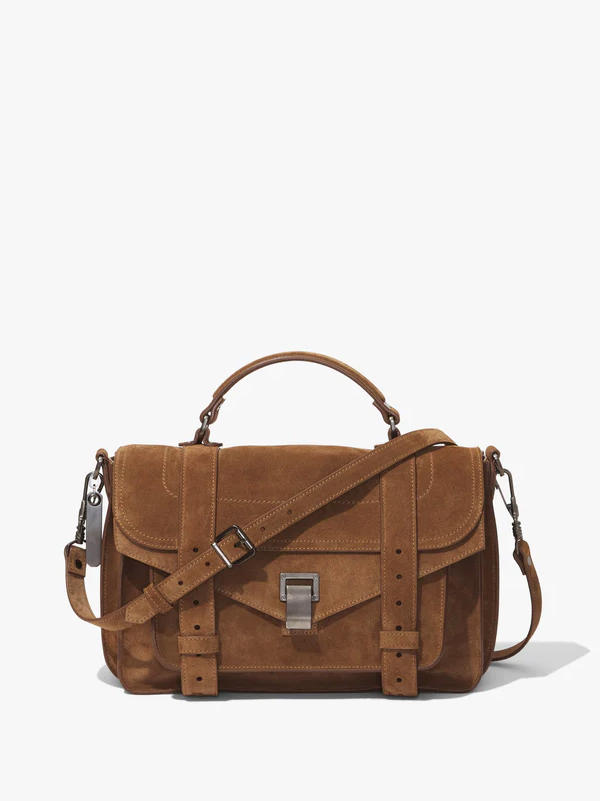 Proenza Schouler Bag PS1 Medium Bag in Suede, Walnut Soho-Boutique