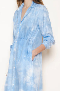 Raquel Allegra Dresses Linnfield Dress, Periwinkle Cloud Soho-Boutique