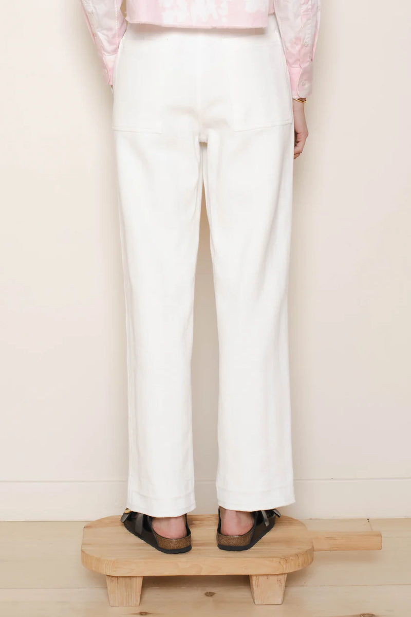 Raquel Allegra Pant Maison Pant, Washed White Soho-Boutique