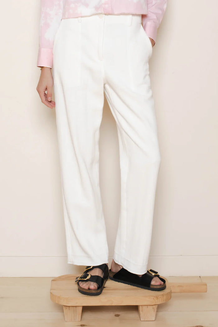 Raquel Allegra Pant Maison Pant, Washed White Soho-Boutique