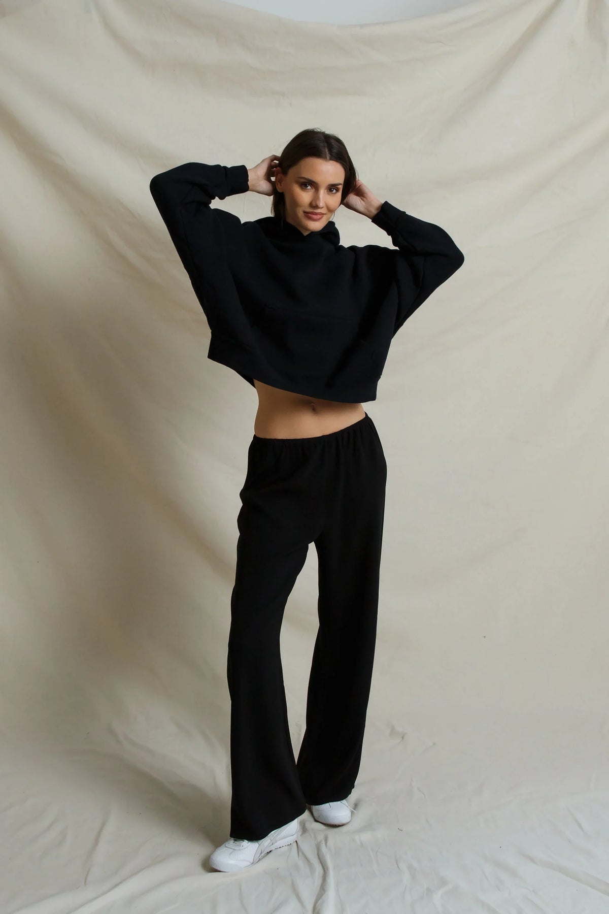 Georgia Crepe Pant, True Black
