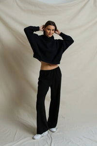 Georgia Crepe Pant, True Black