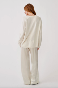 SABLYN Cardigan Samson Relaxed Saddle Raglan Cardigan, Gardenia Soho-Boutique