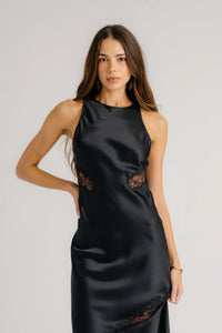 SABLYN Dress Isadora High Neck Dress, Black Soho-Boutique