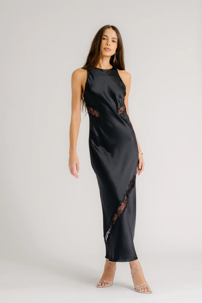 SABLYN Dress Isadora High Neck Dress, Black Soho-Boutique