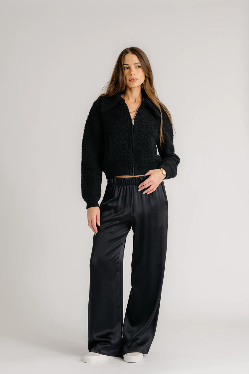 SABLYN Pant Brynn Silk Pant, Black Soho-Boutique