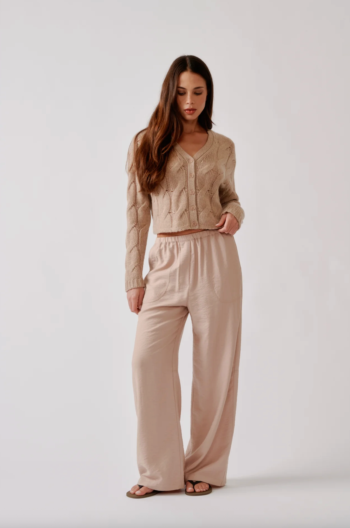 SABLYN Pant Lenon B Utility Pull On Pant, Dune Soho-Boutique