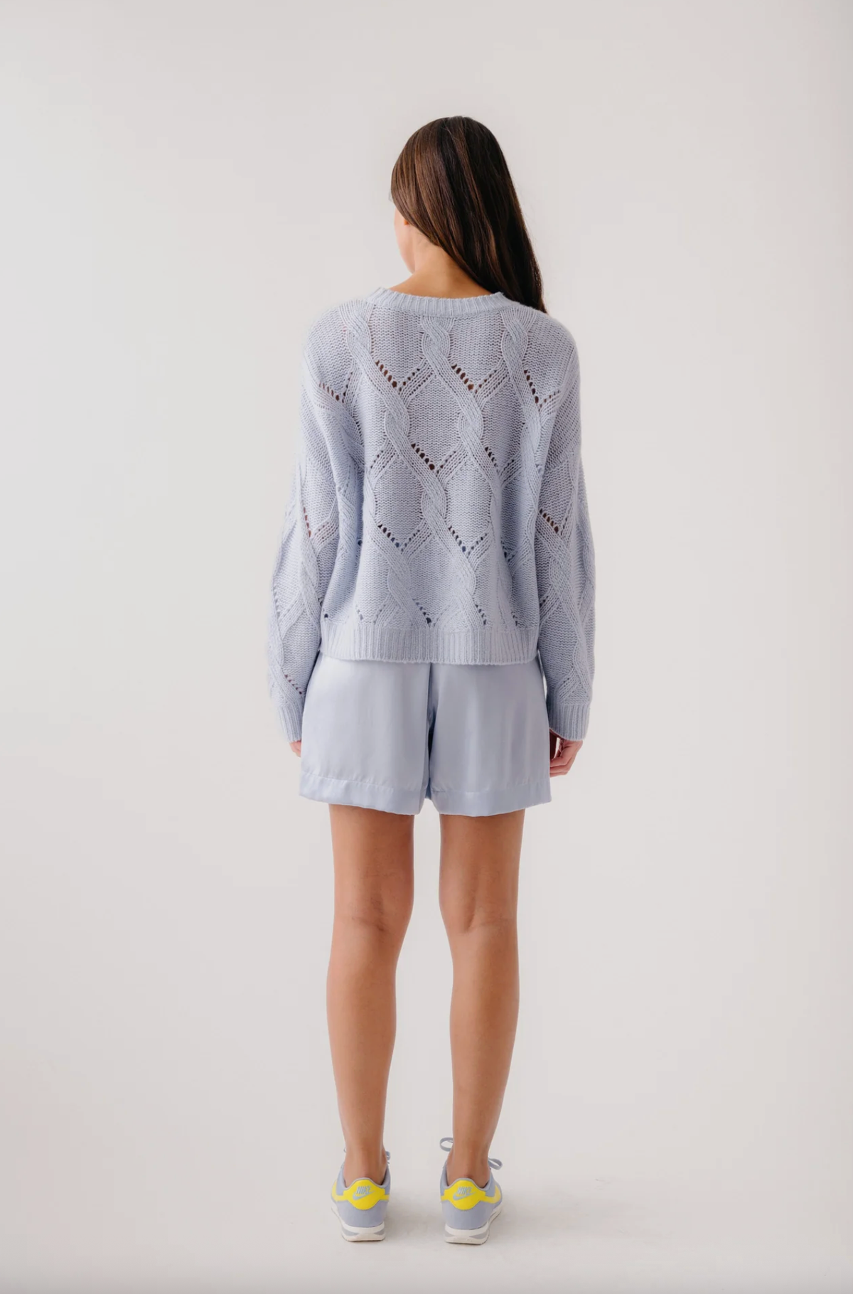 SABLYN Short Brynn High Rise Pull On Silk Short, Whisper Soho-Boutique