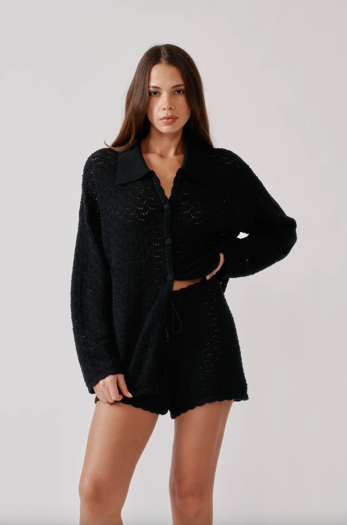 SABLYN Short Kindra Relaxed Shorts, Black Soho-Boutique