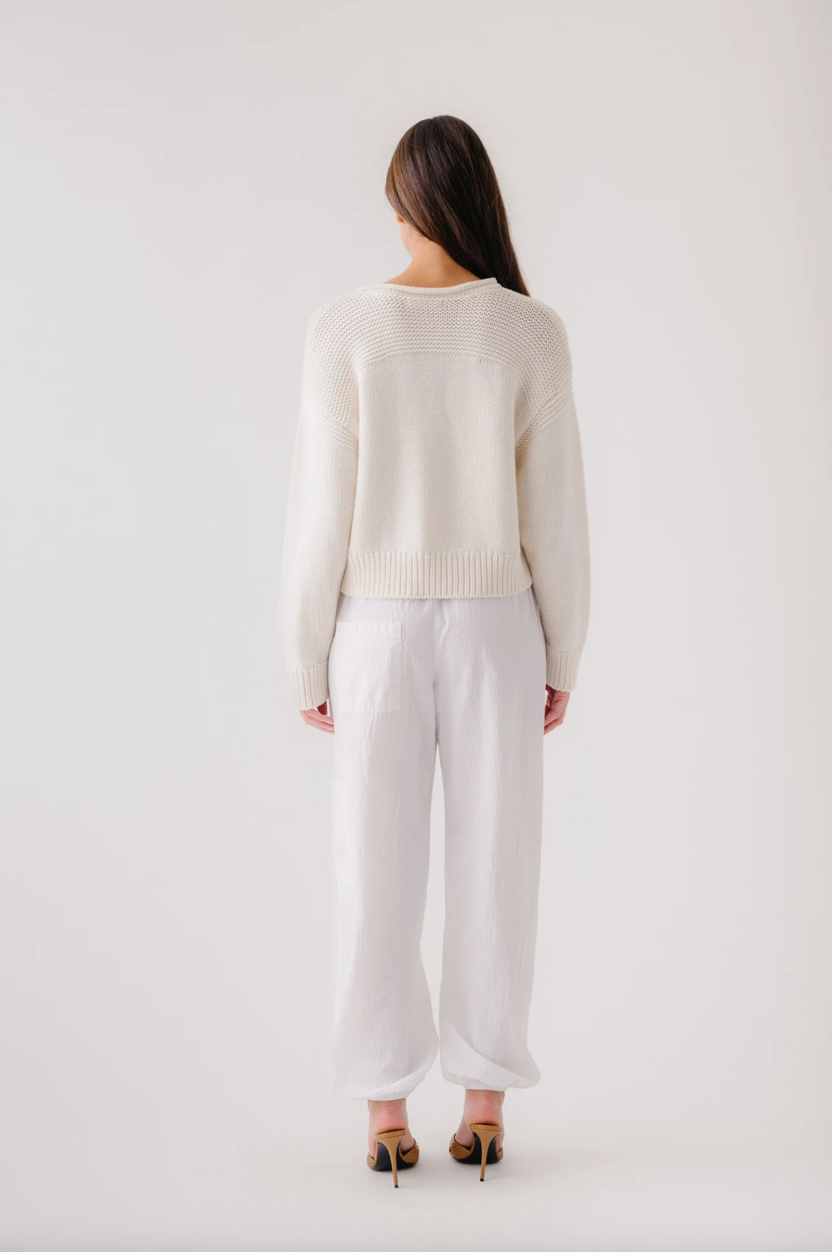 SABLYN Sweater Sutton Slouchy Pullover, Gardenia Soho-Boutique
