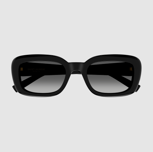 Saint Laurent Sunglasses Saint Laurent Monogram Oval Sunglasses, Black Soho-Boutique