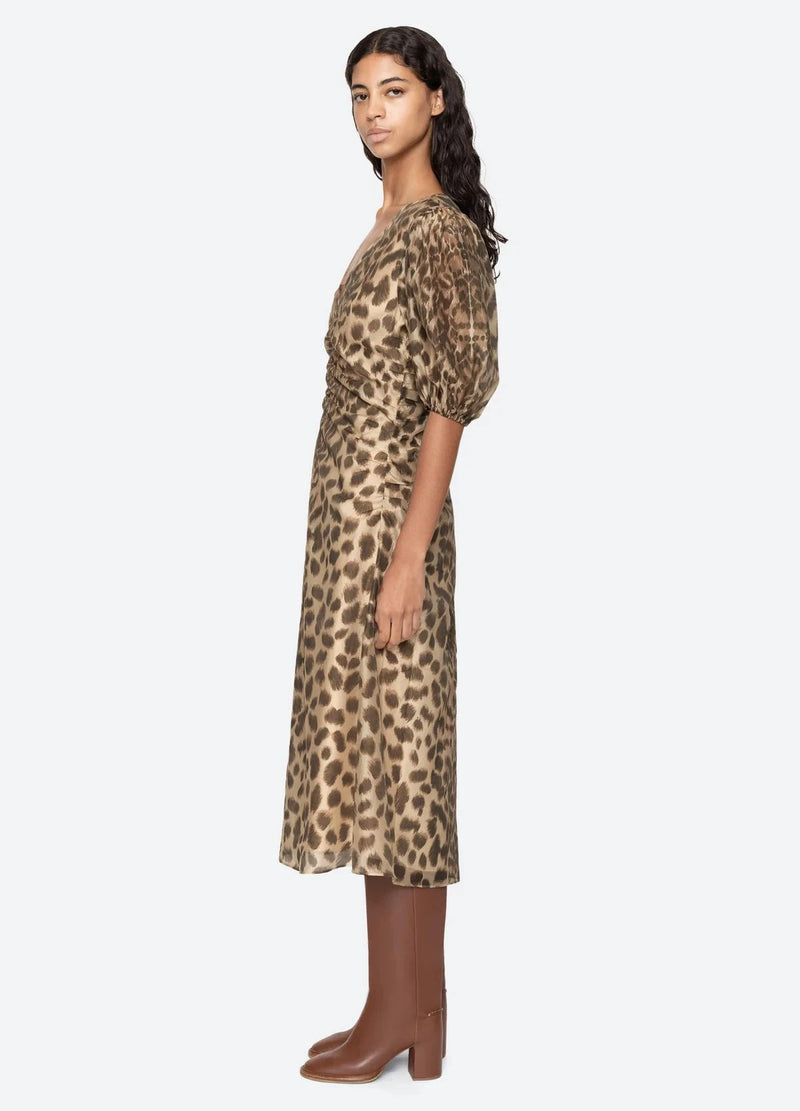 Sea New York Dress Claude Dress, Leopard Print Soho-Boutique