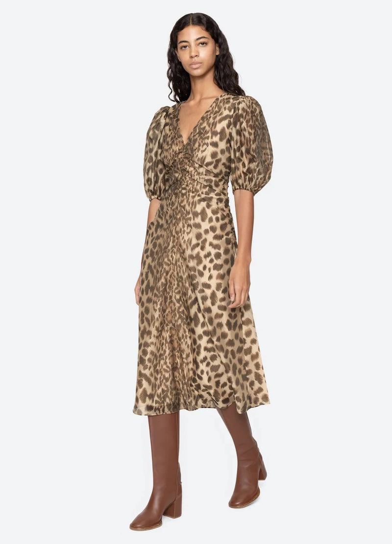 Sea New York Dress Claude Dress, Leopard Print Soho-Boutique