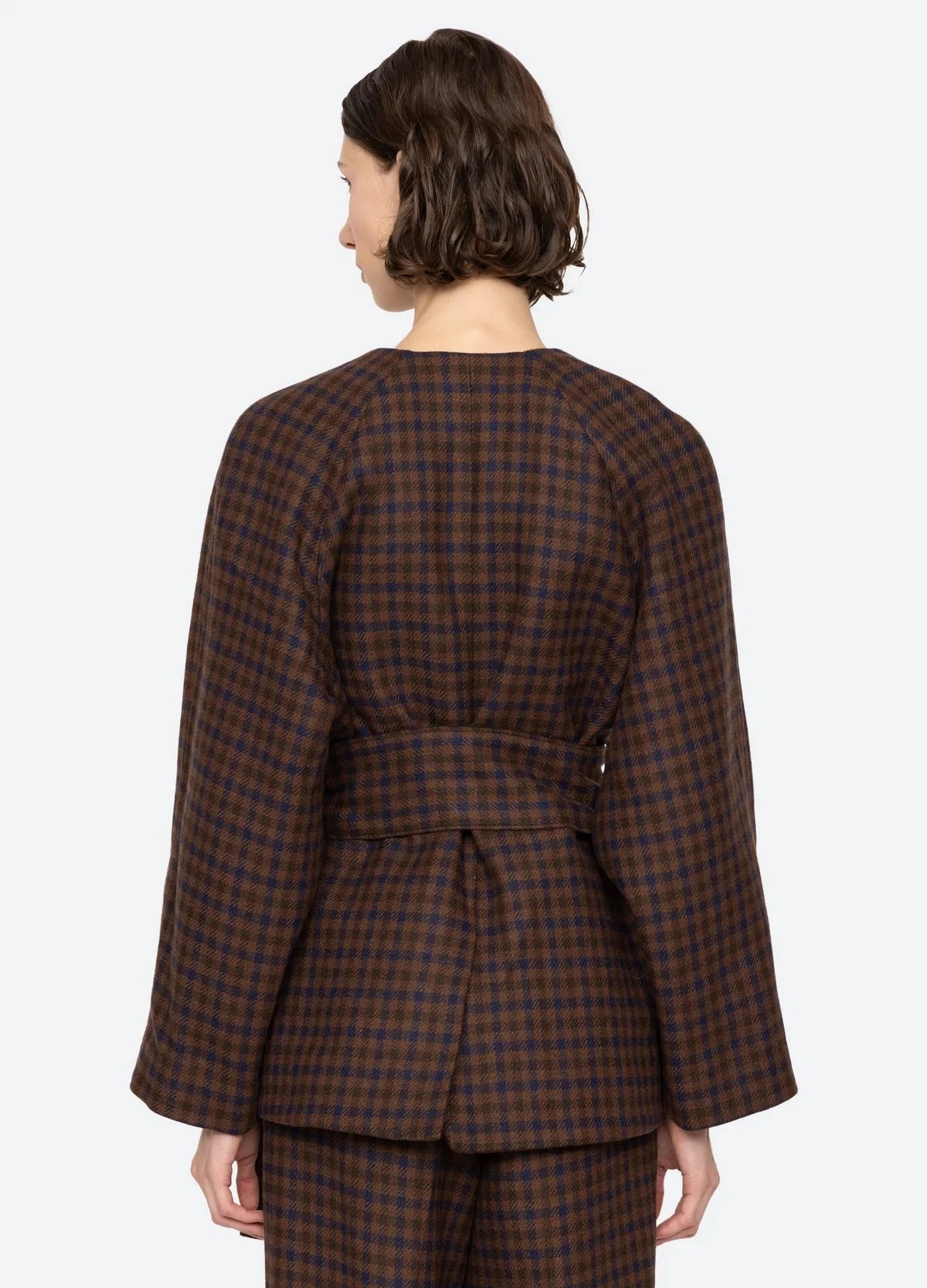 Sea New York Jacket Beatrice Jacket, Wool Check Soho-Boutique