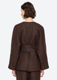 Sea New York Jacket Beatrice Jacket, Wool Check Soho-Boutique