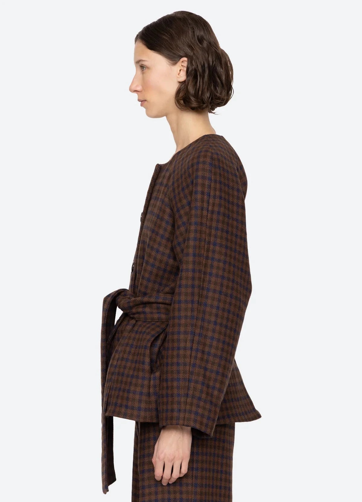 Sea New York Jacket Beatrice Jacket, Wool Check Soho-Boutique