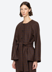 Sea New York Jacket Beatrice Jacket, Wool Check Soho-Boutique