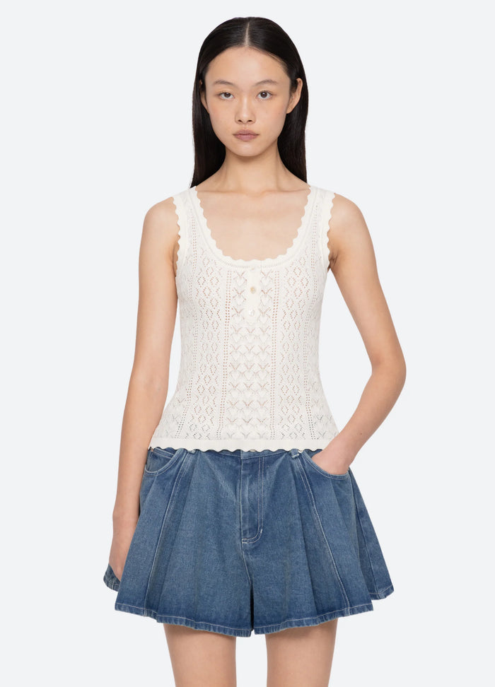 Sea New York Tank Georgia Tank, Cream Soho-Boutique