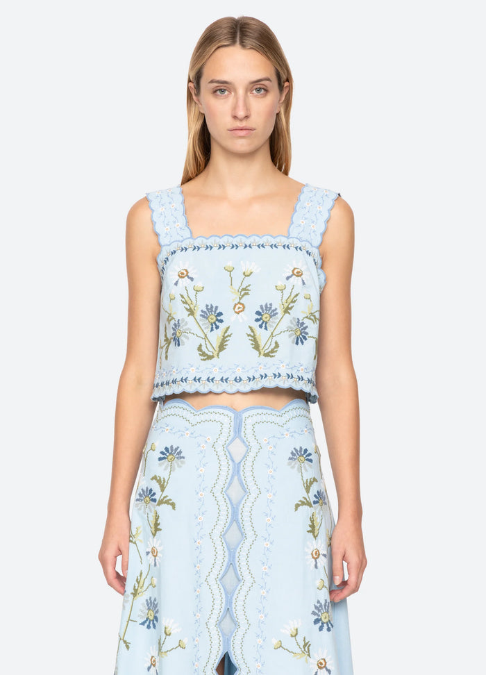 Sea New York Top Audra Top, Blue Soho-Boutique