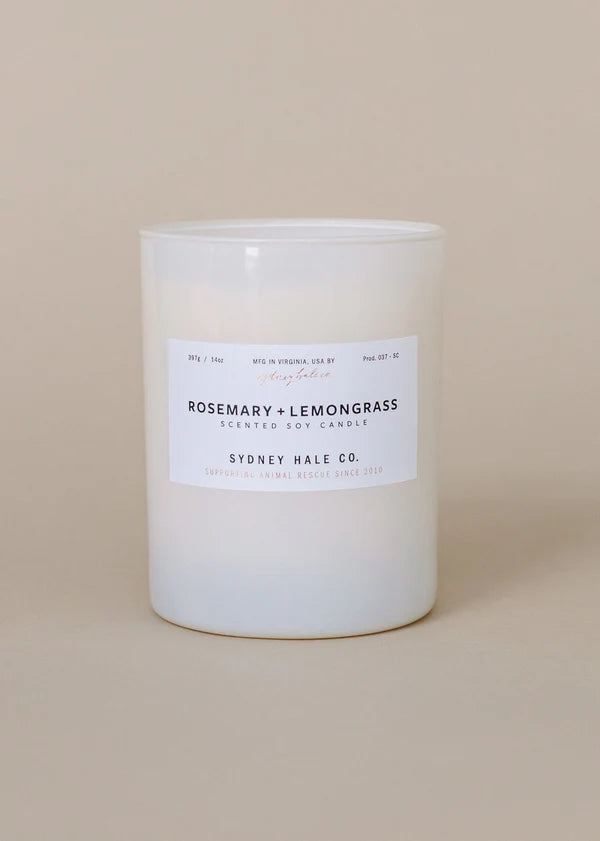 Sydney Hale Candle, Rosemary + Lemongrass