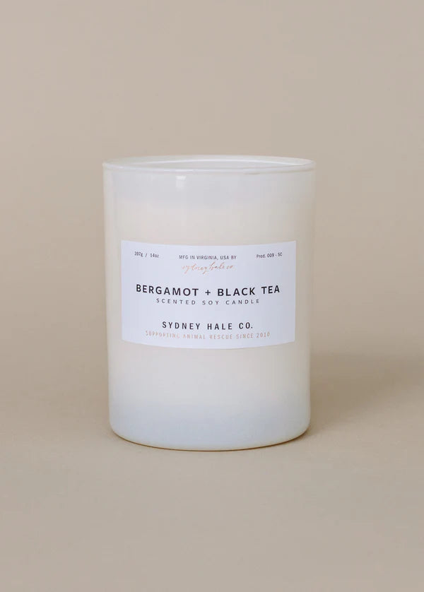 Sydney Hale Candle, Bergamot + Black Tea