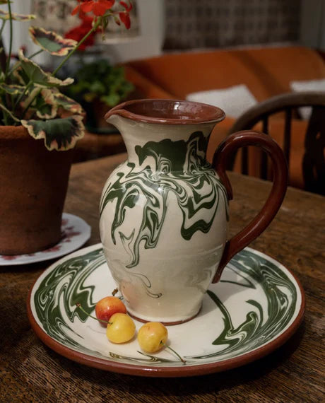 Sharland England Home Marbre Jug, Green Soho-Boutique