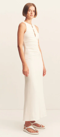 SHONA JOY Dress Beau Gathered Maxi Dress, Ivory Soho-Boutique