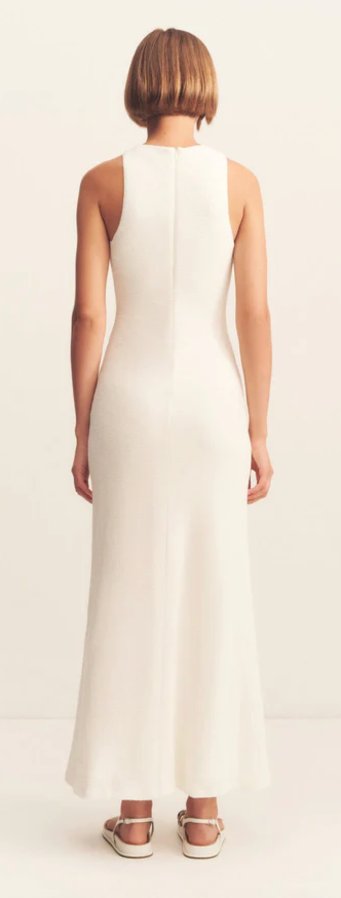 SHONA JOY Dress Beau Gathered Maxi Dress, Ivory Soho-Boutique