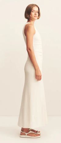 SHONA JOY Dress Beau Gathered Maxi Dress, Ivory Soho-Boutique