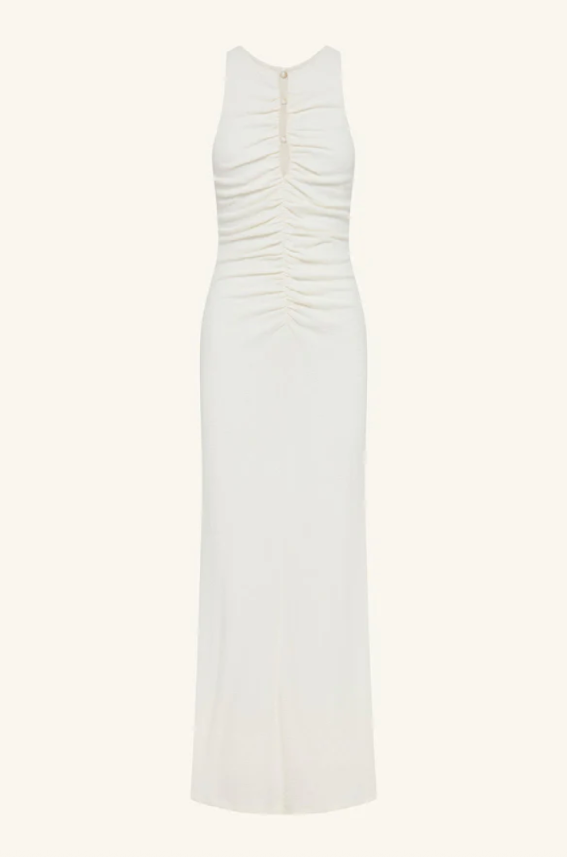 Beau Gathered Maxi Dress, Ivory Soho Boutique Beau Gathered Maxi Dress, Ivory Soho Boutique