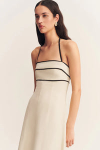 SHONA JOY Dress Billie Midi Dress, Ecru Soho-Boutique