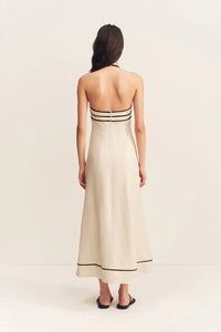 SHONA JOY Dress Billie Midi Dress, Ecru Soho-Boutique