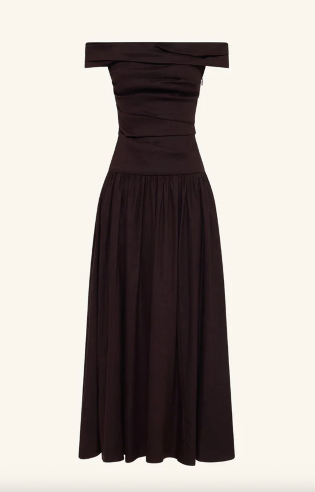 SHONA JOY Dress Brooks Off Shoulder Maxi Dress - Ganache Soho-Boutique