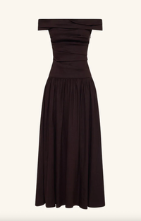 SHONA JOY Dress Brooks Off Shoulder Maxi Dress - Ganache Soho-Boutique
