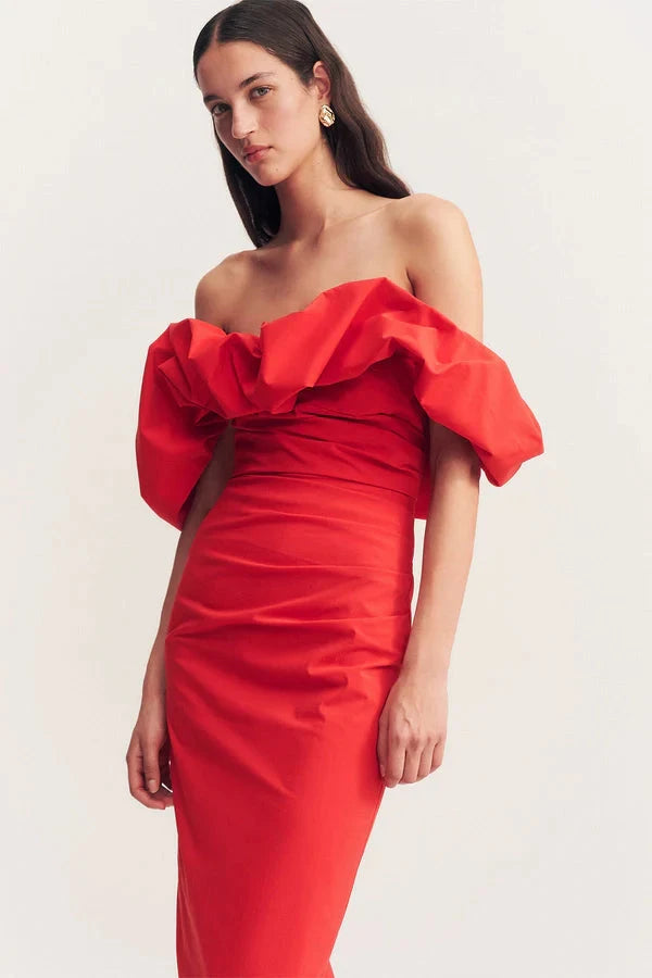 SHONA JOY Dress Campbell Off Shoulder Dress, Goji Soho-Boutique