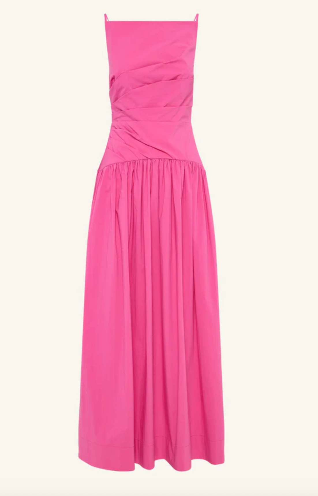 SHONA JOY Dress Campbell Square Neck Maxi Dress - Vivid Pink Soho-Boutique