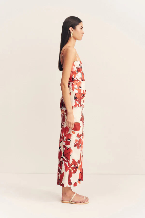 SHONA JOY Dress Ember Bustier Midi Dress, Blooming Blossom Soho-Boutique
