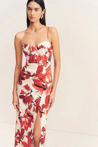 SHONA JOY Dress Ember Bustier Midi Dress, Blooming Blossom Soho-Boutique