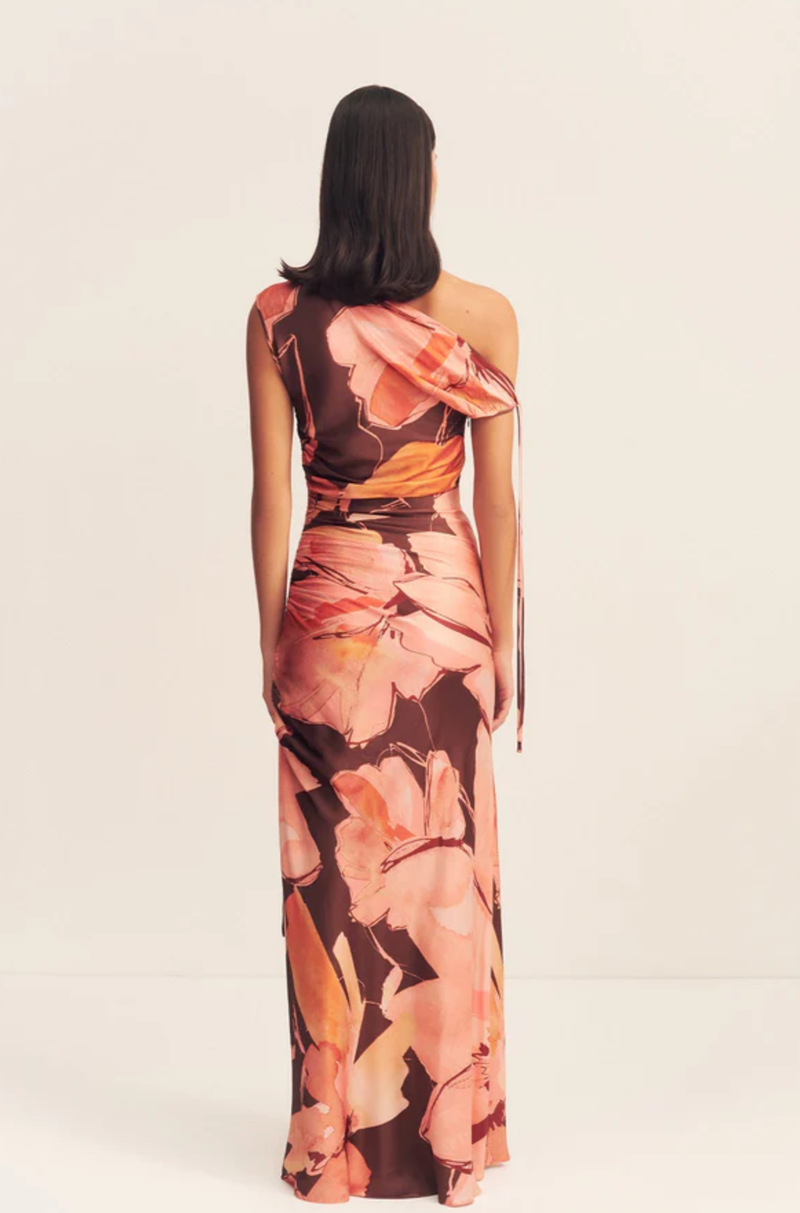 SHONA JOY Dress Emerson Gathered Maxi Dress, Palermo Floral Soho-Boutique