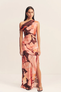 SHONA JOY Dress Emerson Gathered Maxi Dress, Palermo Floral Soho-Boutique