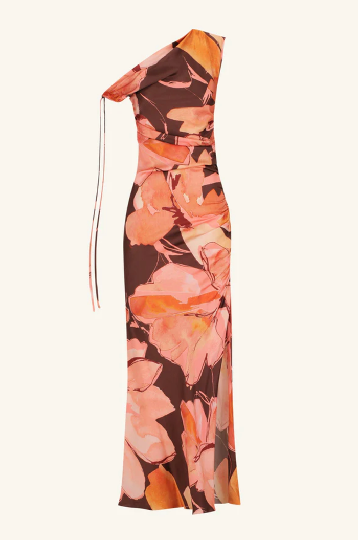SHONA JOY Dress Emerson Gathered Maxi Dress, Palermo Floral Soho-Boutique