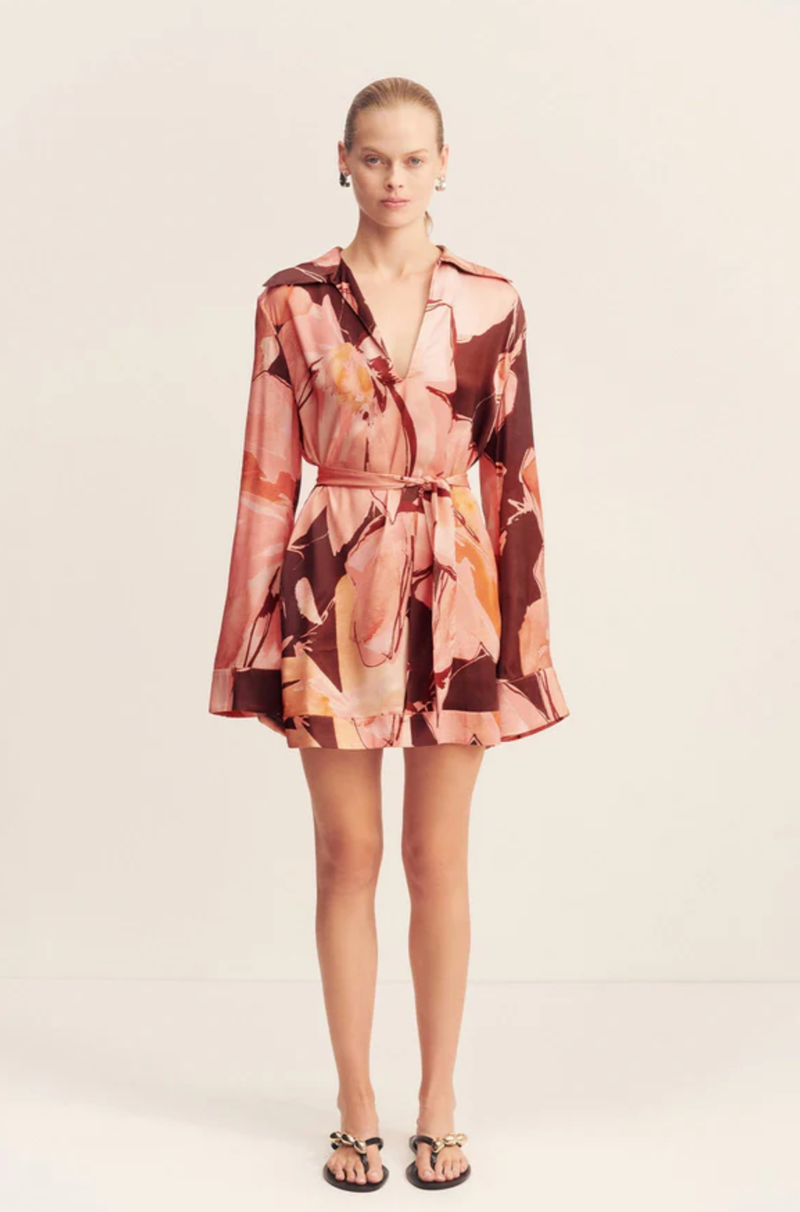 SHONA JOY Dress Emerson Shift Mini Dress, Palermo Floral Soho-Boutique