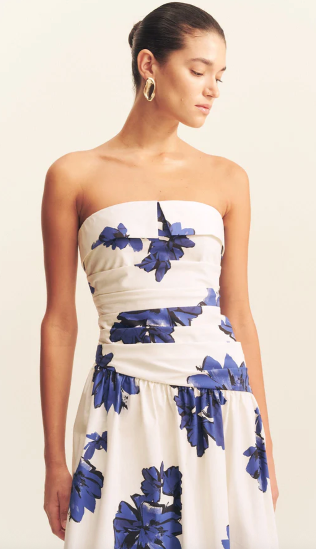 SHONA JOY Dress Enya Strapless Maxi Dress, Midnight Wallflower Soho-Boutique