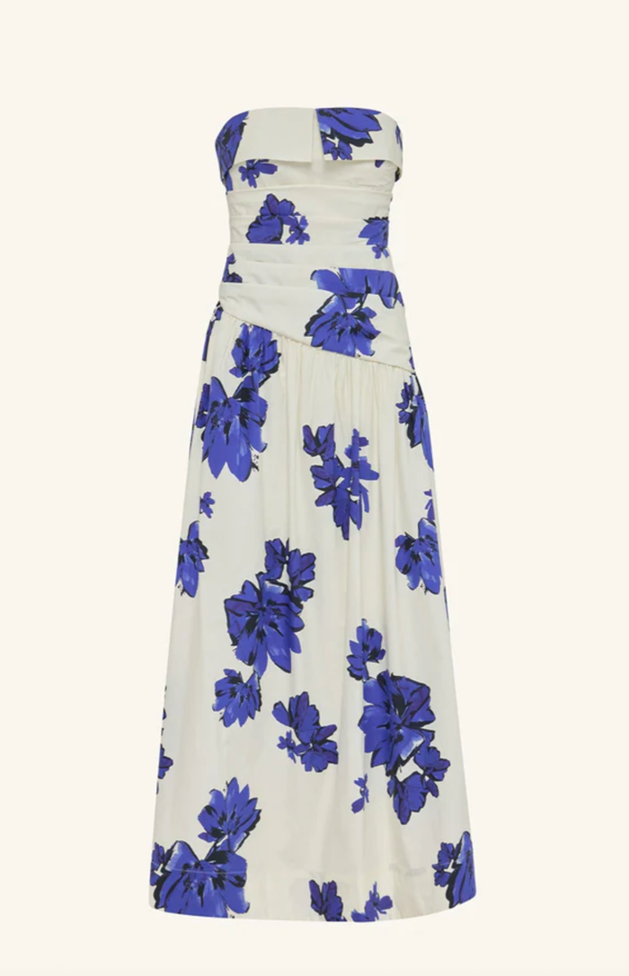 SHONA JOY Dress Enya Strapless Maxi Dress, Midnight Wallflower Soho-Boutique