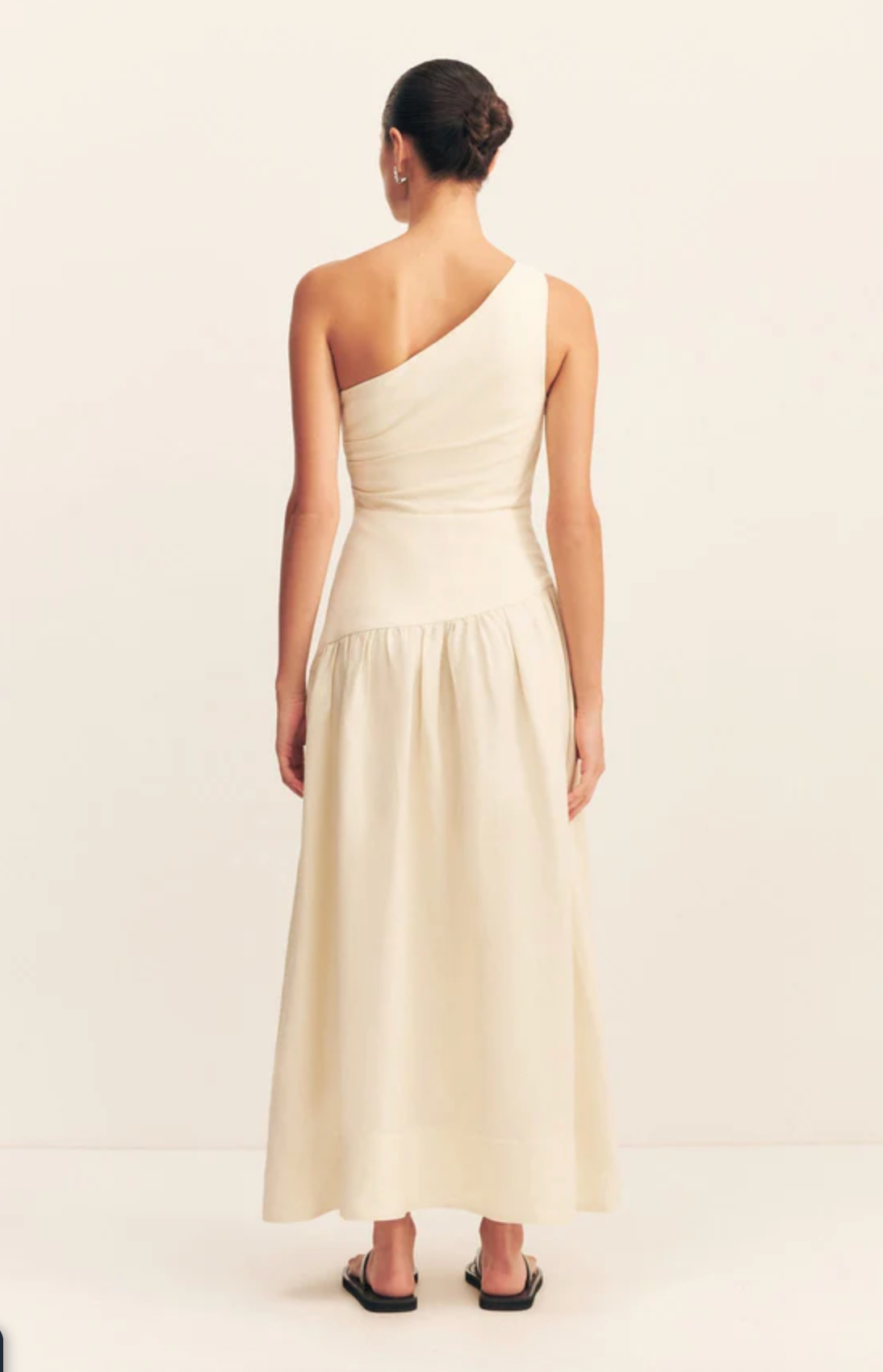 SHONA JOY Dress Gigi One Shoulder Maxi Dress - Ecru Soho-Boutique